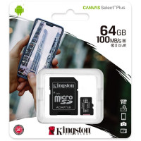 Atminties kortelė Kingston Canvas Select Plus UHS-I 64 GB class 10, SDCS2/64GB