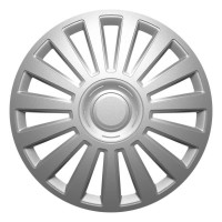 Automobilio ratų gaubtai (kalpokai) Luxury, R14, 4vnt, sidabrinė