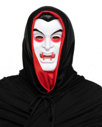 Helovino vampyro kaukė su gobtuvu 43x18cm