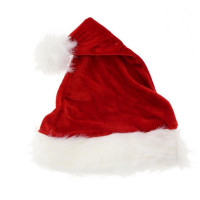 Kalėdų senelio kepurė, S dydis, 26x35 cm, aksominė