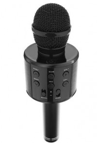 Karaokė mikrofonas, juodas