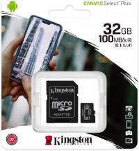 Kingston Canvas Select Plus UHS-I 32 GB class 10 atminties kortelė