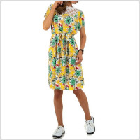 Moteriška suknelė Whoo Fashion, geltona spalva