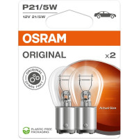 OSRAM 21/5W Original lemputė 12V BAY15d, 7528-2BL, 2vnt