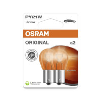 Osram 7507-2BL lemputė PY21W, BAU15s 12V 21W oranžinė, 2vnt