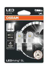 Osram 921DWP-02B lemputė W2.1x9.5d 12V LED, ryškiai baltai
