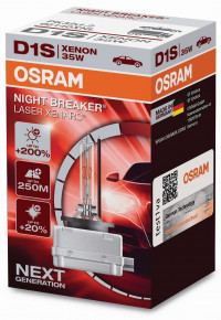 OSRAM D1S XENARC, Night breaker Laser +200%, 66140XNN