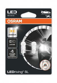 OSRAM lemputė LED SL12V 0.5W w2.1x9.5d, oranžinė, 2827DYP-02B