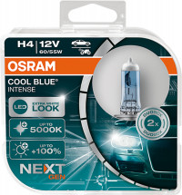 Osram lemputės, H4, COOL BLUE Intense,NextGen, 5000K, +100%, 55W 64193CBN-HCB