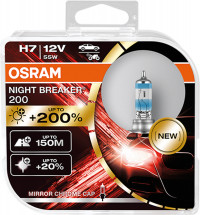 Osram lemputės, H7, Night Breaker +200%, 55W 64210NB200-HCB