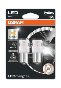 Osram oranžinės LED lemputės, P21W, 7506DYP-02B