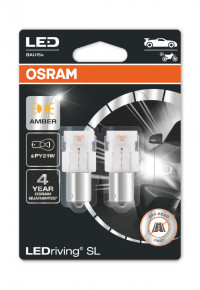 Osram oranžinės LED lemputės, PY21W, 7507DYP-02B