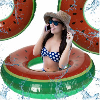 Pripučiamas plaukimo ratas - arbūzas, 120cm